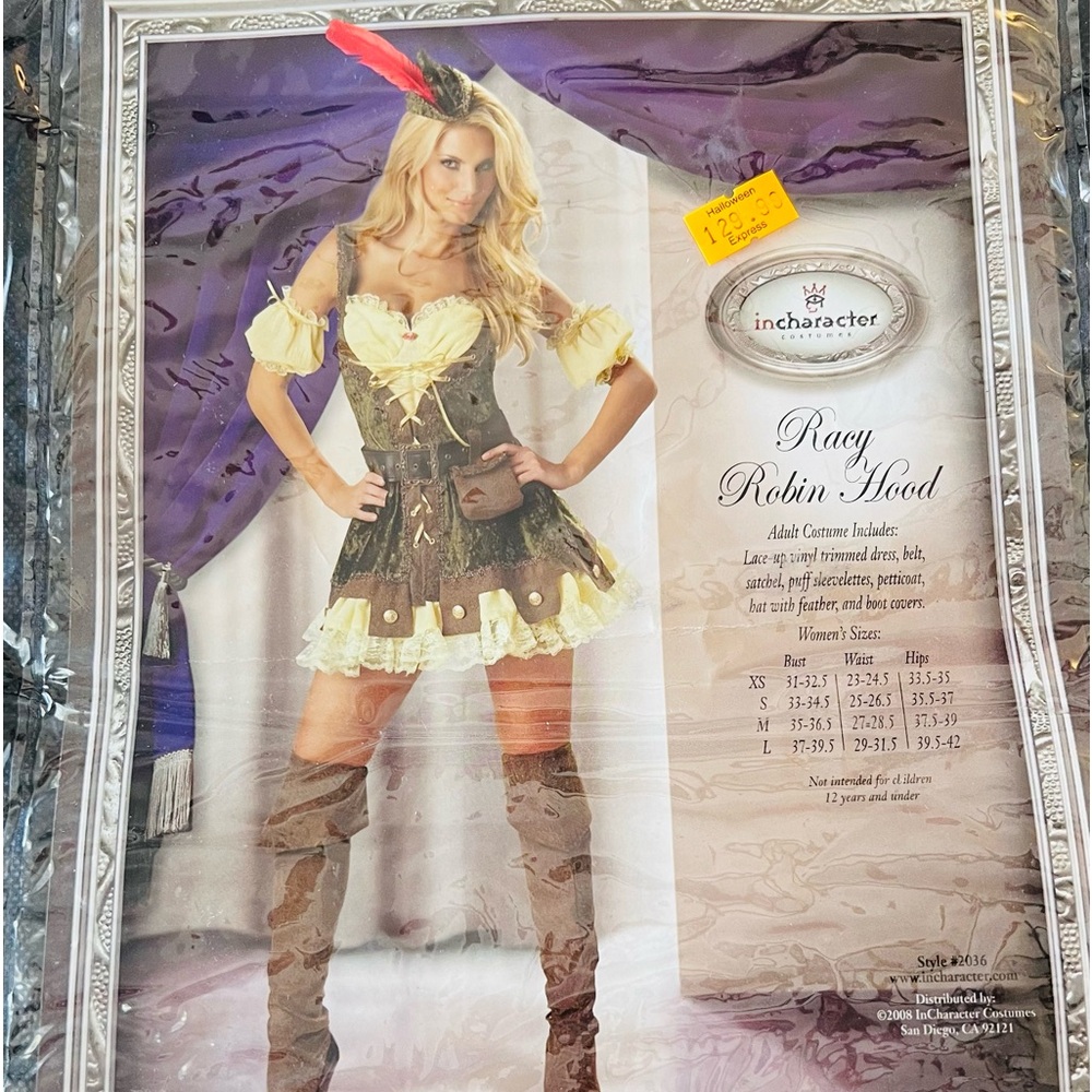 Robin Hood Adult Halloween Custom Size Small